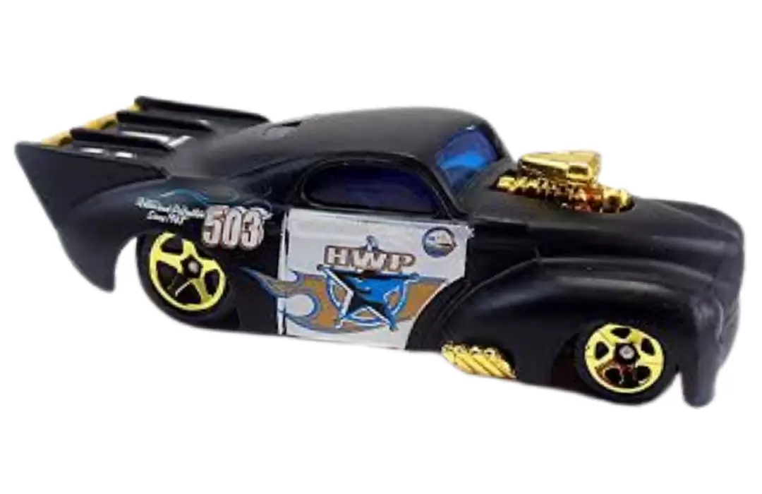 Foto da miniatura Hot Wheels 1941 Willys Coupe na cor Preto