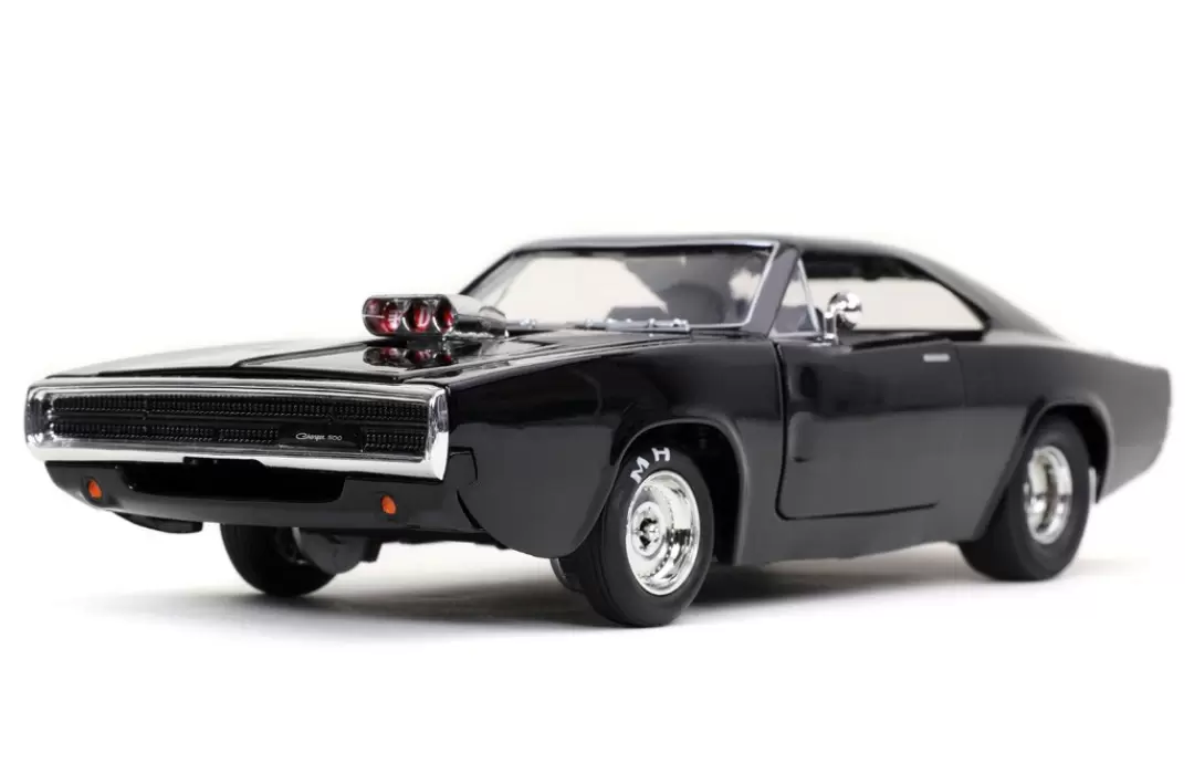Foto da miniatura Jada Toys Dom's Dodge Charger R/T 1970 na cor Preto