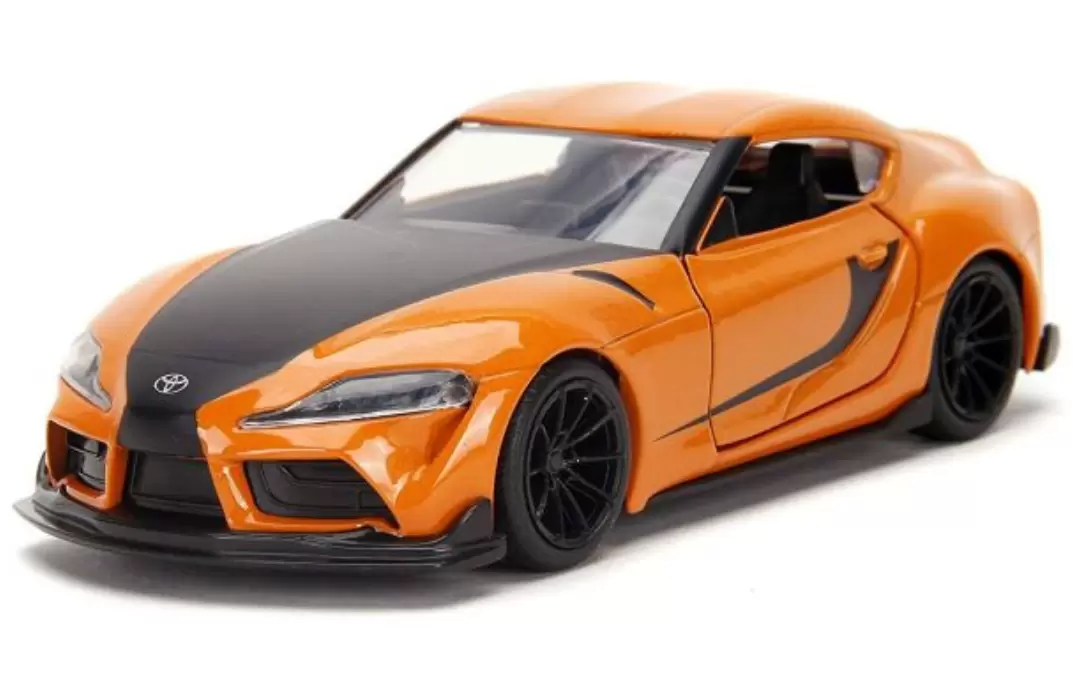 Foto da miniatura Jada Toys Toyota GR Supra 2020 na cor Laranja