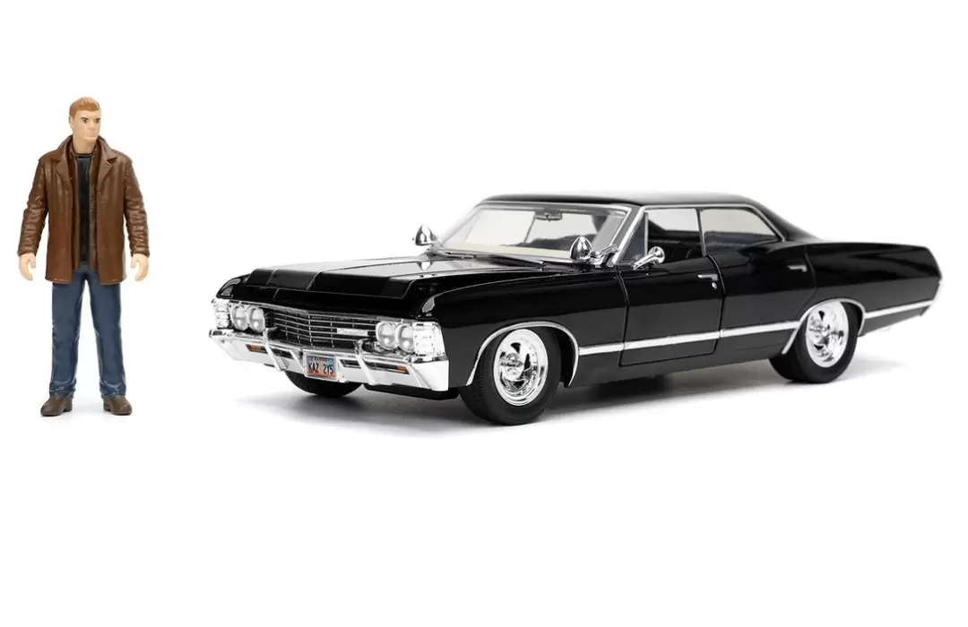 Foto da miniatura Jada Toys Chevrolet Impala 1967 na cor Preto