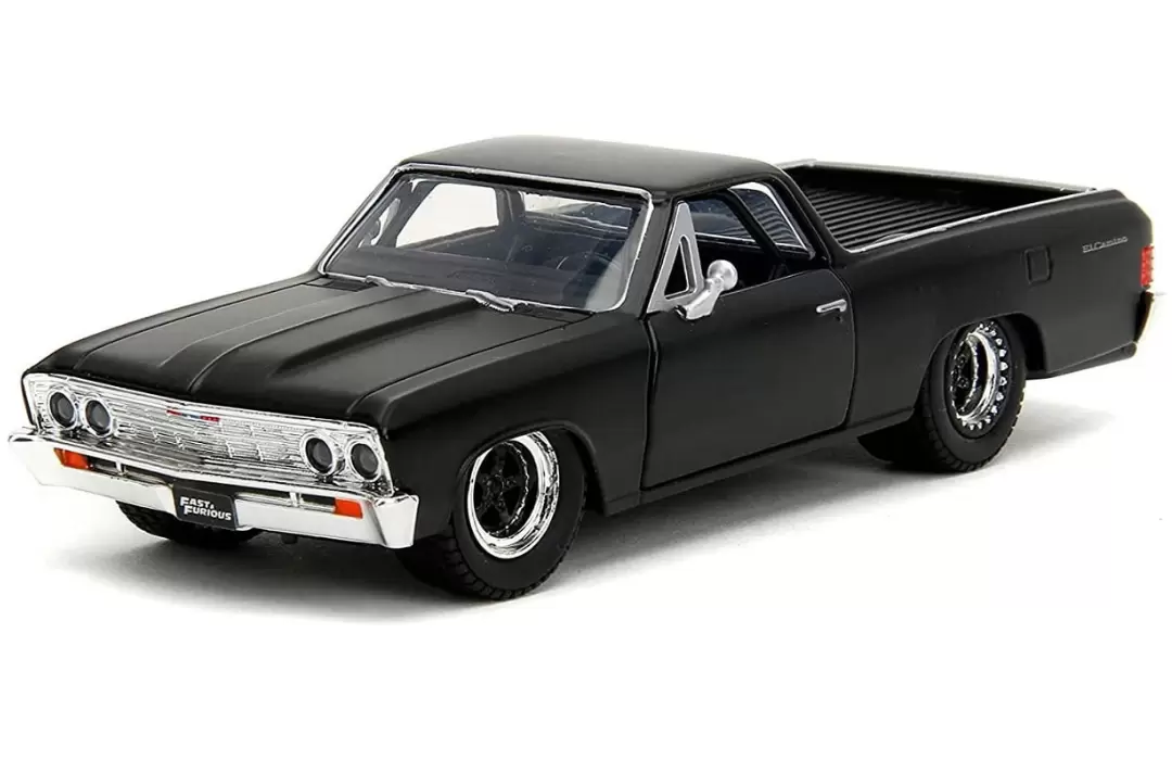 Foto da miniatura Jada Toys Chevrolet El Camino 1967 na cor Preto