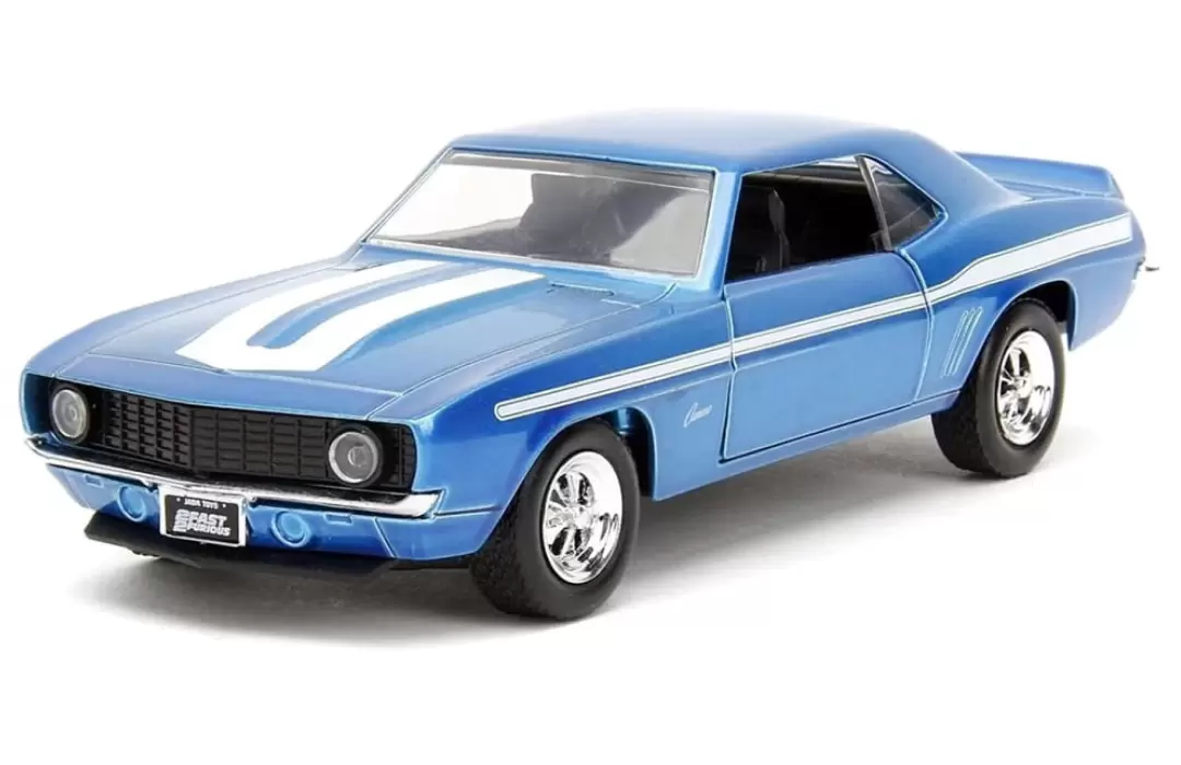 Foto da miniatura Jada Toys Chevrolet Camaro 1969 na cor Azul