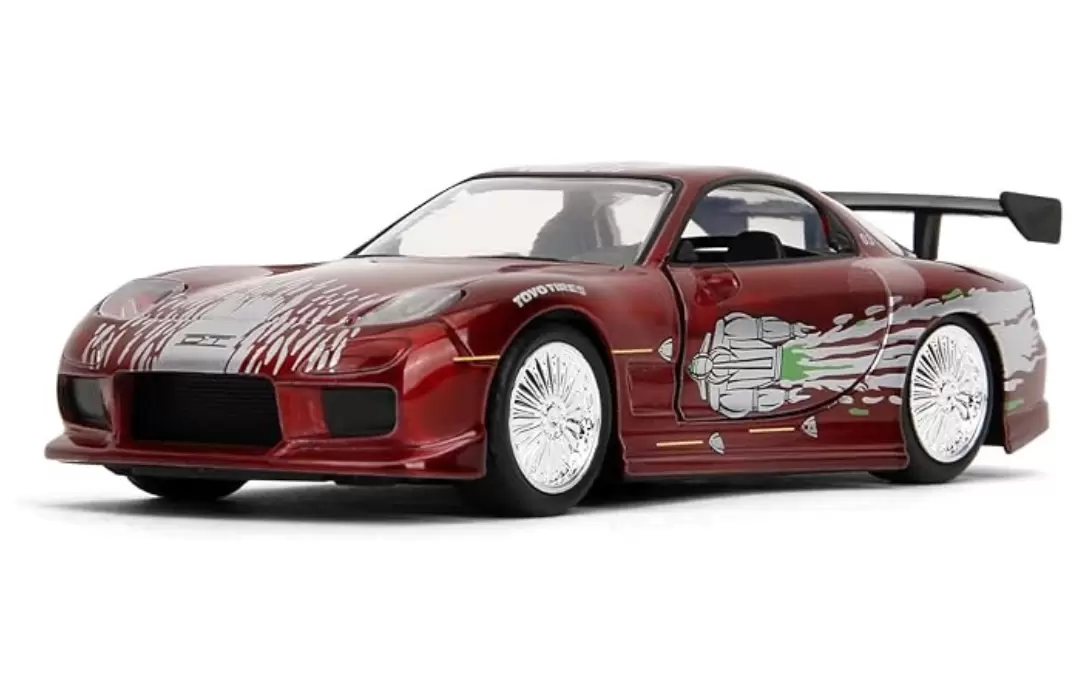 Foto da miniatura Jada Toys Mazda RX7 1993 na cor Vermelho
