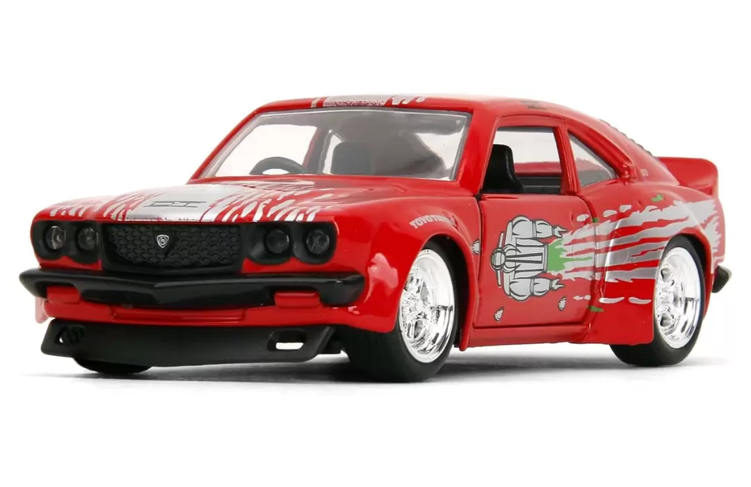 Foto da miniatura Jada Toys Mazda RX3 1974 na cor Vermelho