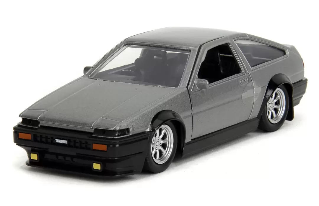 Foto da miniatura Jada Toys Toyota Trueno (AE86) 1986 na cor Cinza