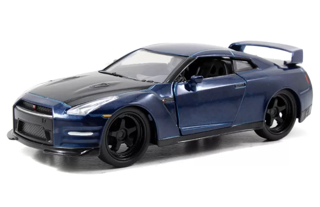 Foto da miniatura Jada Toys Nissan GT-R (R35) na cor Azul