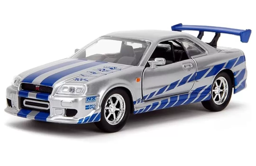 Foto da miniatura Jada Toys Nissan Skyline GT-R R34 2002 na cor Prata