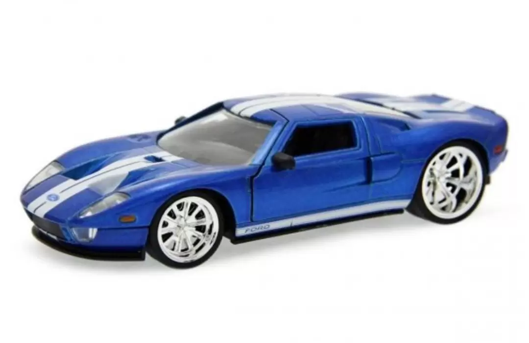 Foto da miniatura Jada Toys Ford GT 2005 na cor Azul