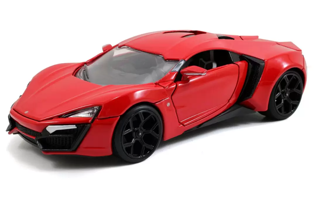Foto da miniatura Jada Toys Hypersport W Motors Supercar 2015 na cor Vermelho