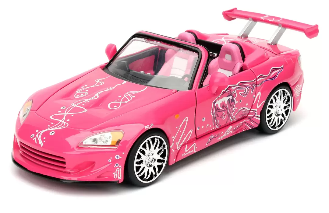 Foto da miniatura Jada Toys Honda S2000  2003 na cor Rosa