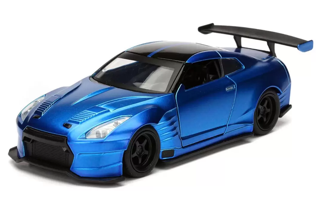Foto da miniatura Jada Toys Nissan GT-R R35 Ben Sopra na cor Azul