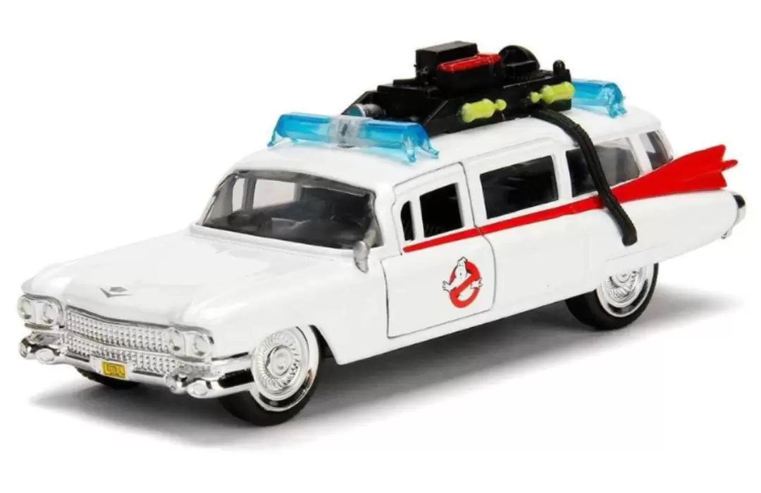 Foto da miniatura Jada Toys Cadillac ECTO-1 - Ghostbusters - Caça fantasmas na cor Branco
