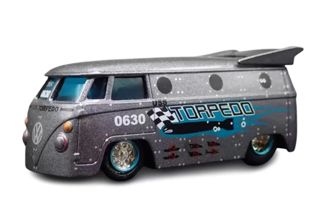 Foto da miniatura Jada Toys 1962 Volkswagen Kombi Drag na cor Cinza