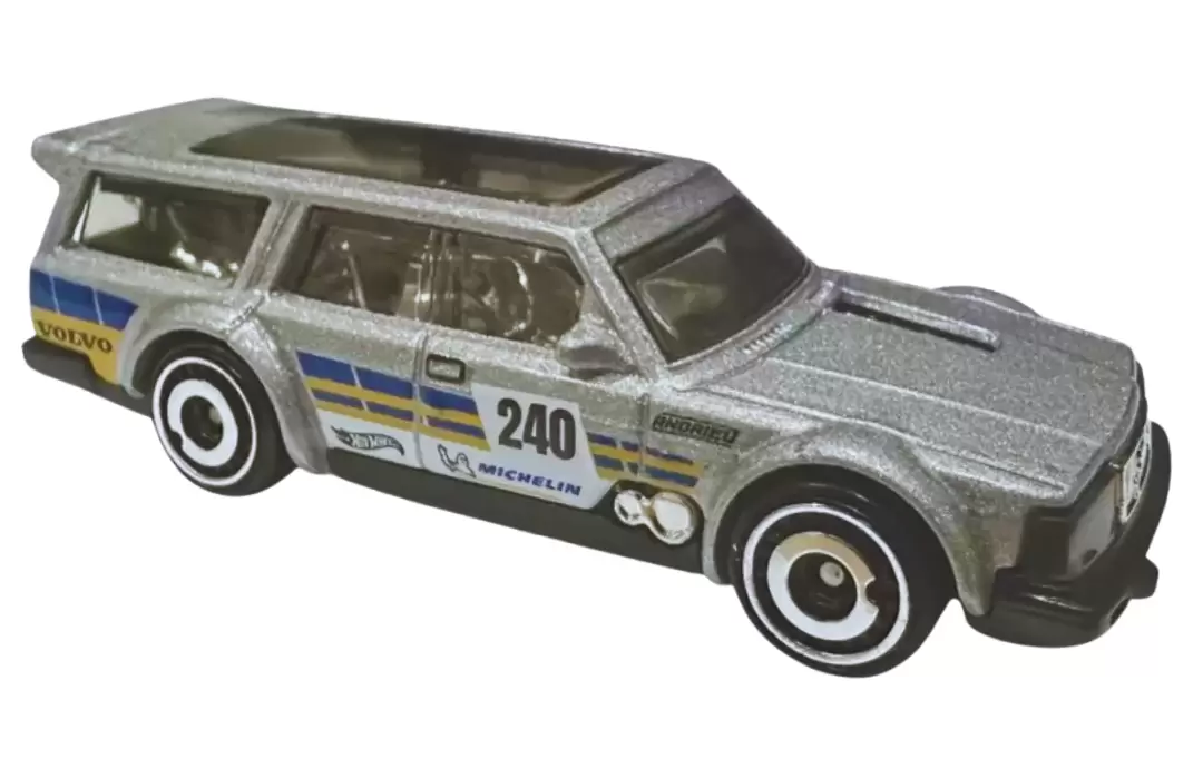 Foto da miniatura Hot Wheels Volvo 240 Drift Wagon na cor Prata