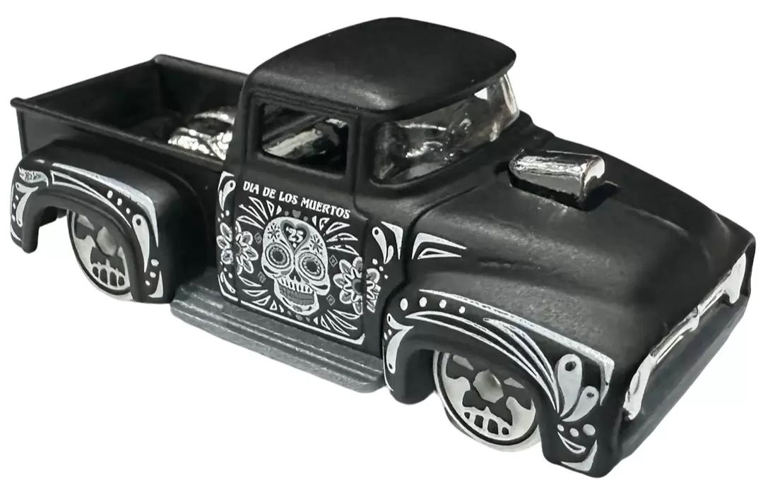 Foto da miniatura Hot Wheels Custom 56 Ford Truck na cor Preto
