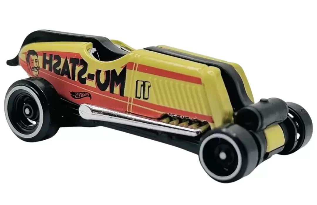 Foto da miniatura Hot Wheels Mo-Stach na cor Amarelo