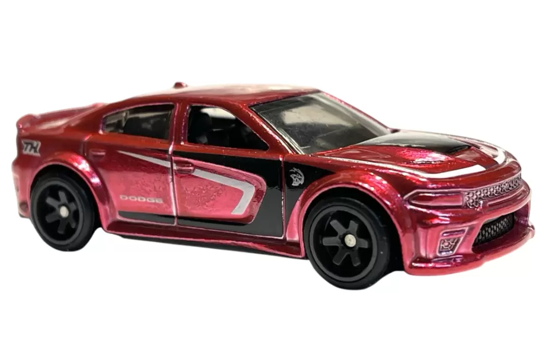 Foto da miniatura Hot Wheels 20 Dodge Charger Hellcat (STH) na cor Rosa