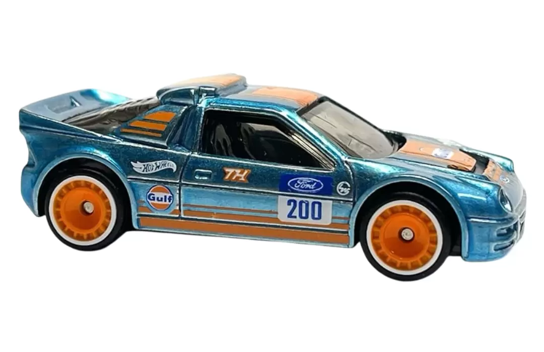 Foto da miniatura Hot Wheels Ford RS200 (STH) na cor Azul