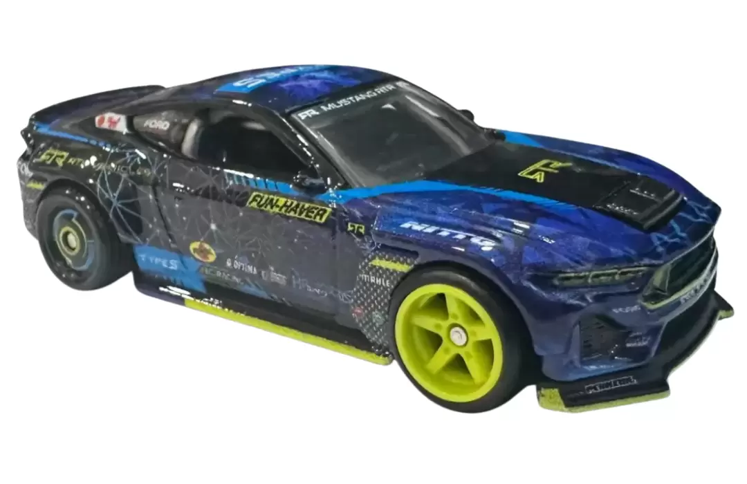 Foto da miniatura Hot Wheels 2024 Ford Mustang RTR Spec 5-FD na cor Preto