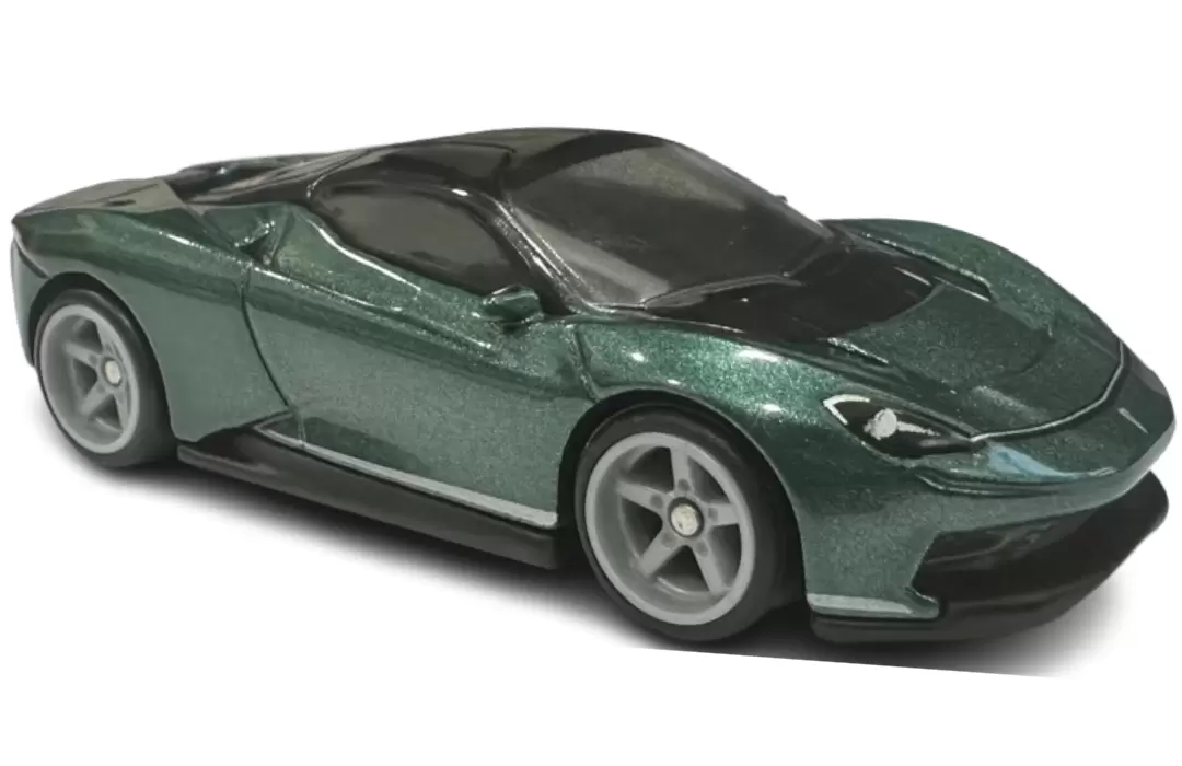 Foto da miniatura Hot Wheels Automobili Pininfarina Battista na cor Verde