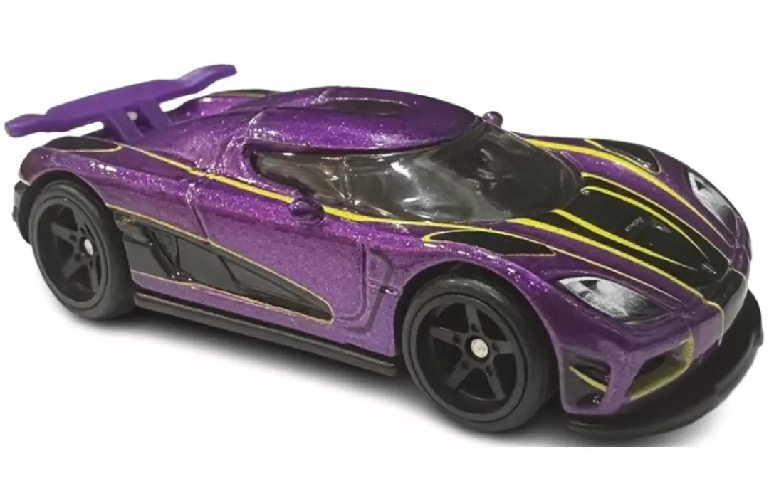 Foto da miniatura Hot Wheels Koenigsegg Agera R na cor Roxo
