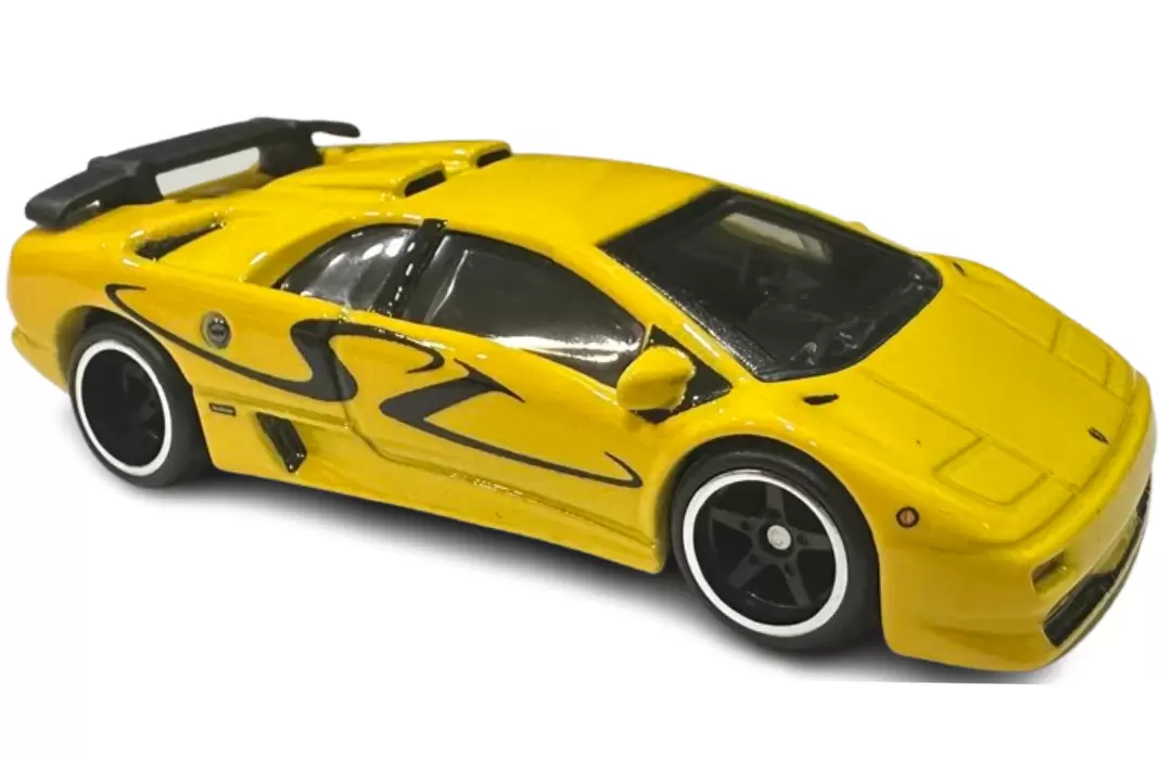 Foto da miniatura Hot Wheels 95 Lamborghini Diablo SV na cor Amarelo
