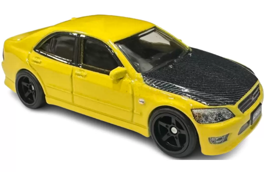 Foto da miniatura Hot Wheels 98 Toyota Altezza na cor Amarelo