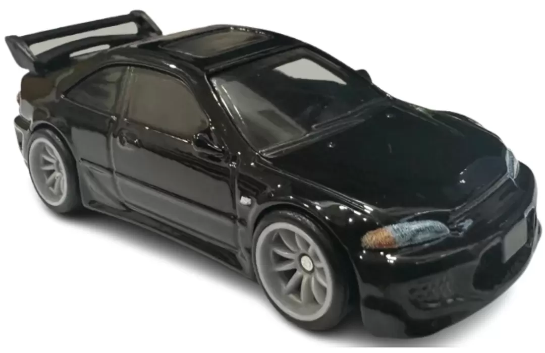 Foto da miniatura Hot Wheels 1993 Honda Civic Coupe EX EJ1 na cor Preto