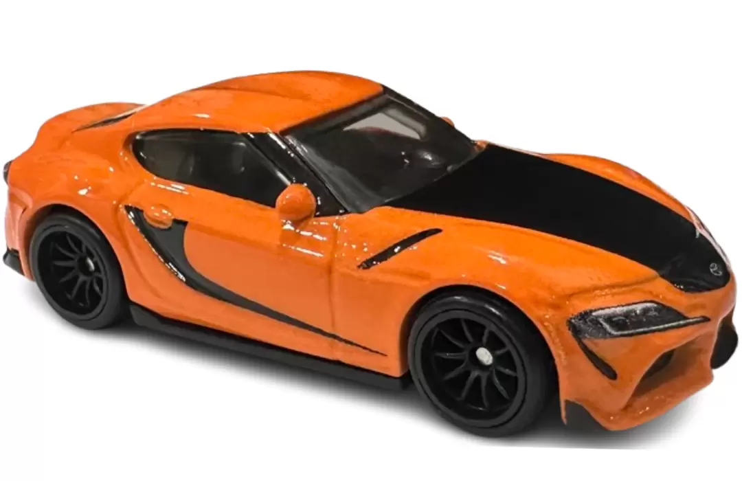 Foto da miniatura Hot Wheels 2021 Toyota GR Supra na cor Laranja