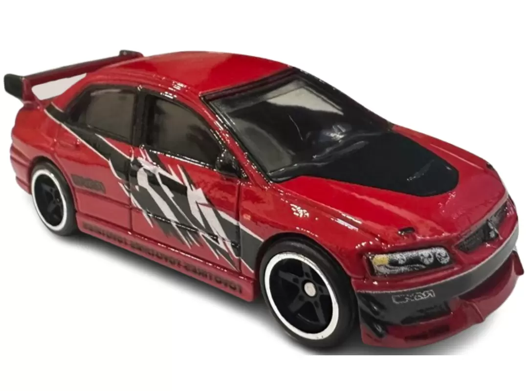 Foto da miniatura Hot Wheels Lancer Evolution IX na cor Vermelho