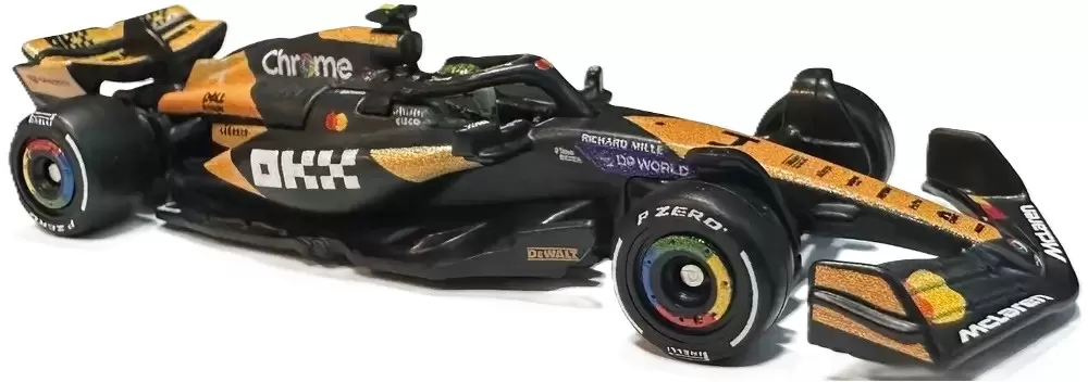 Foto da miniatura Hot Wheels McLaren Formula 1 Team (#4) na cor Laranja