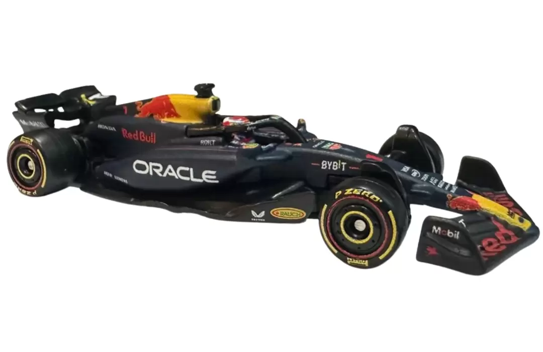 Foto da miniatura Hot Wheels Red Bull RB20 na cor Preto