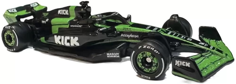 Foto da miniatura Hot Wheels KICK Sauber F1 Team (#77) na cor Verde