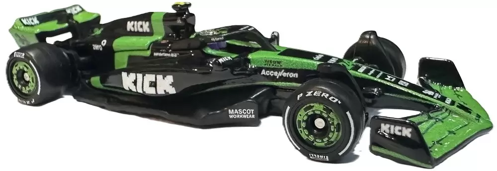 Foto da miniatura Hot Wheels KICK Sauber F1 Team (#24) na cor Verde
