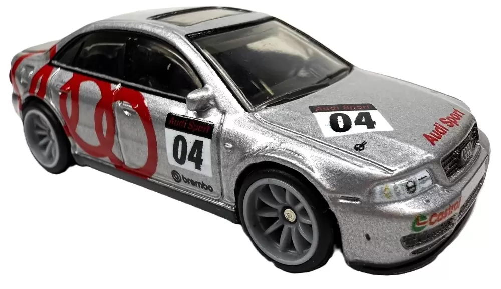 Foto da miniatura Hot Wheels Audi S4 quattro na cor Prata