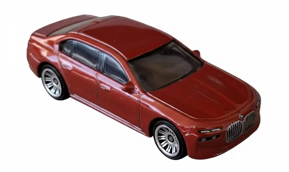 Foto da miniatura Matchbox 2024 BMW 7-Series na cor Vermelho