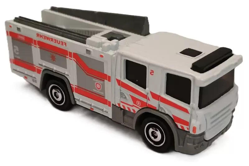 Foto da miniatura Matchbox Scania P 360 Fire Truck na cor Branco
