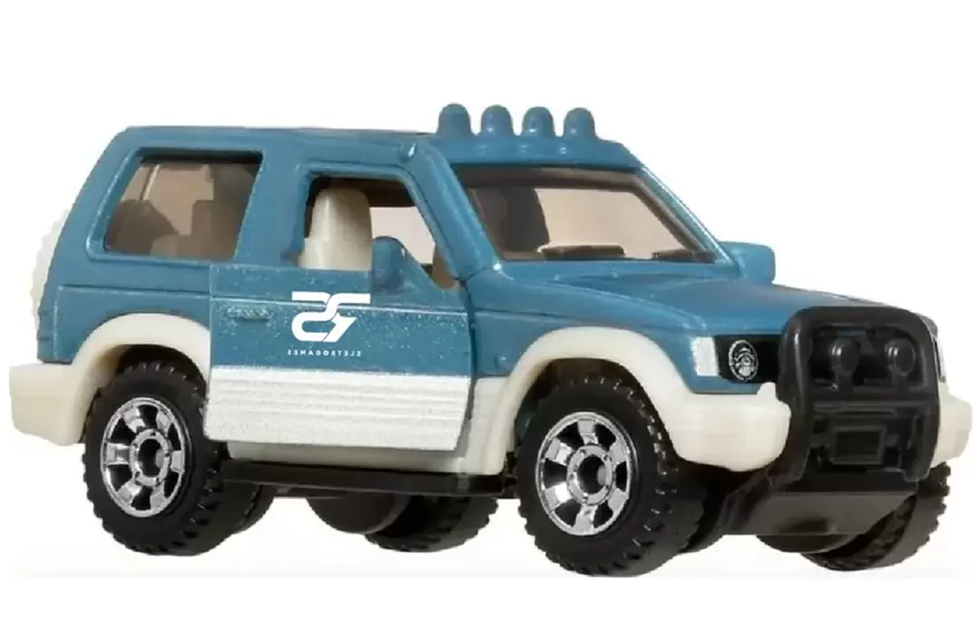 Foto da miniatura Matchbox Mitsubishi Pajer na cor Azul