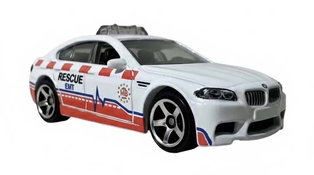 Foto da miniatura Matchbox BMW M5 Police na cor Branco
