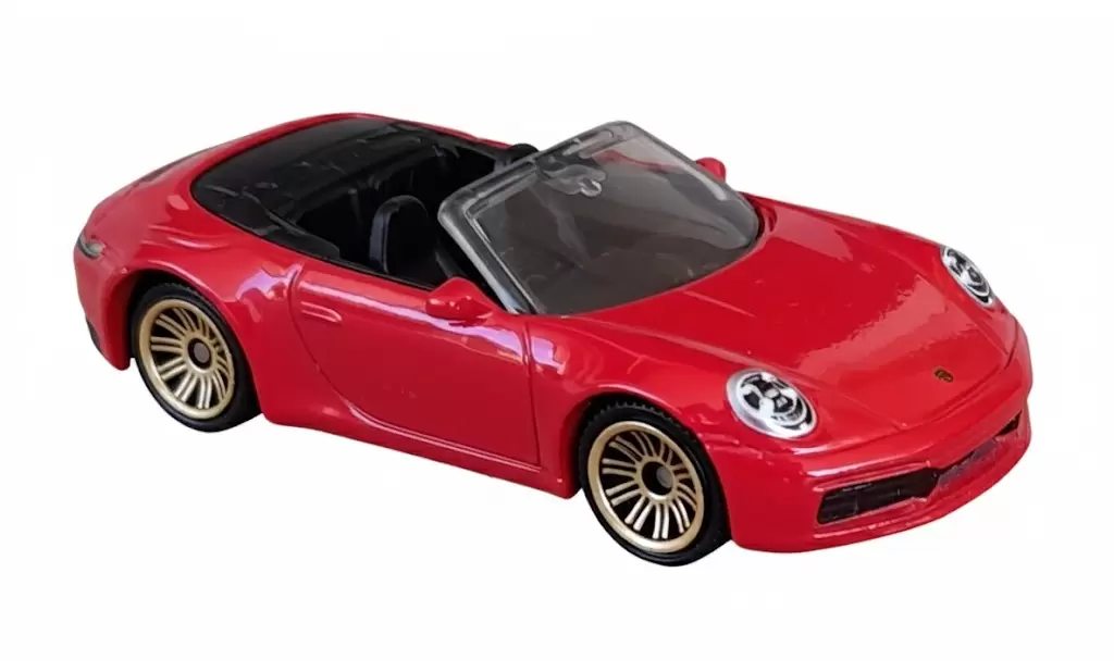 Foto da miniatura Matchbox Porsche 911 Carrera Cabriolet (2024) na cor Vermelho