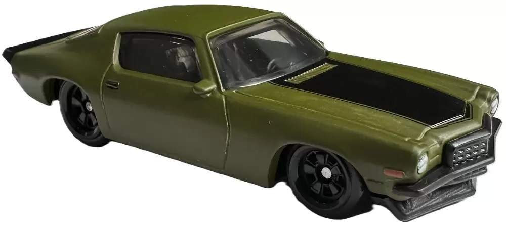 Foto da miniatura Hot Wheels 1973 Chevy Camaro na cor Verde