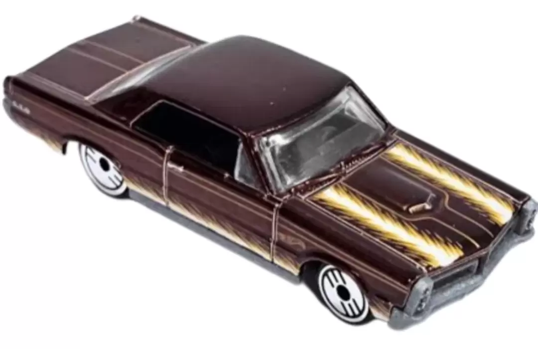 Foto da miniatura Hot Wheels 65 Pontiac GTO na cor Marrom