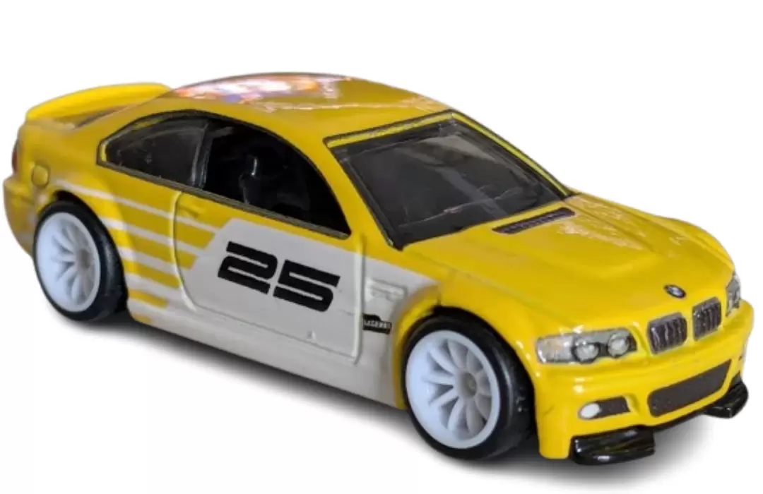 Foto da miniatura Hot Wheels BMW M3 E46 na cor Amarelo