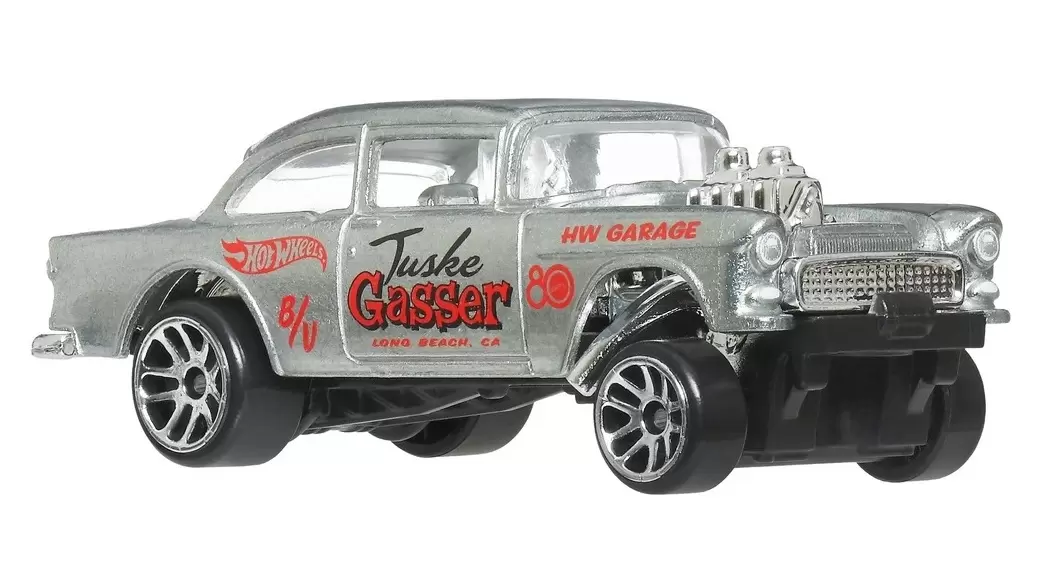 Foto da miniatura Hot Wheels 55 Chevy Bel Air Gasser na cor ZAMAC
