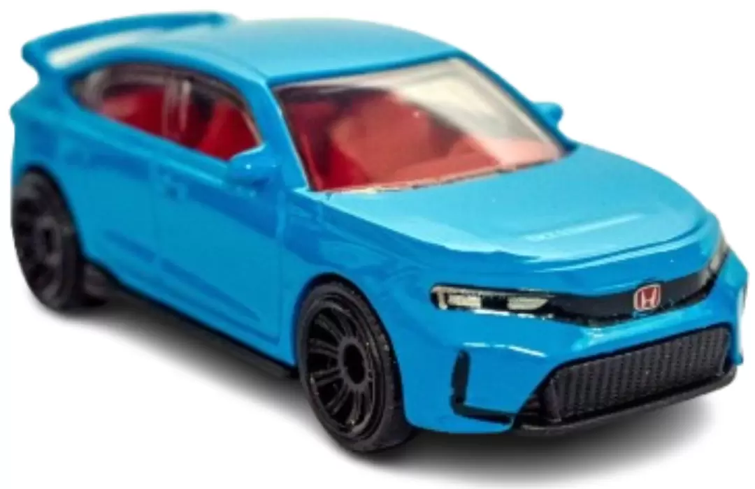 Foto da miniatura Matchbox 2024 Honda Civic Type R na cor Azul