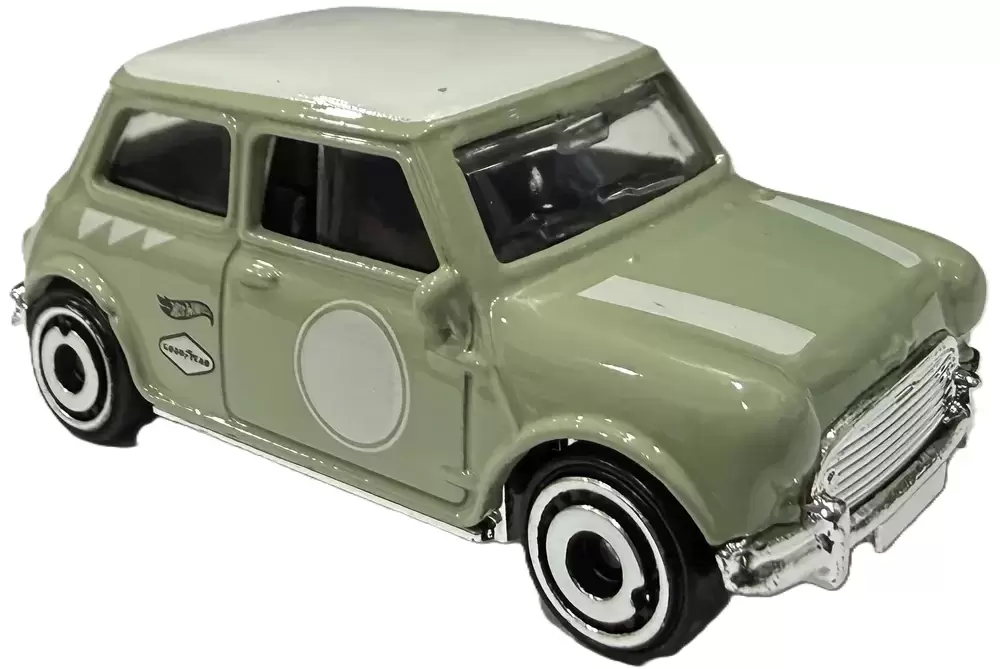 Foto da miniatura Hot Wheels Austin Mini Cooper S na cor Verde