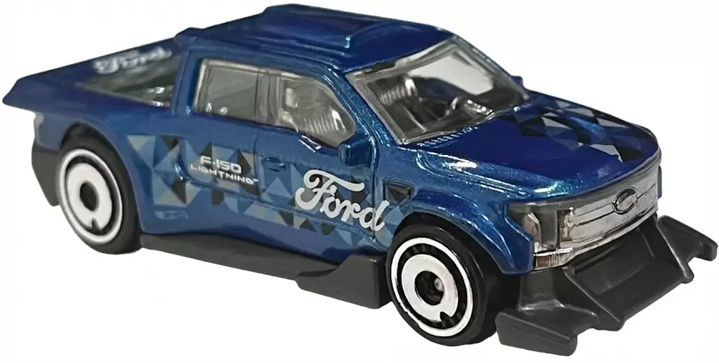 Foto da miniatura Hot Wheels Ford F-150 Lightning Supertruck na cor Azul
