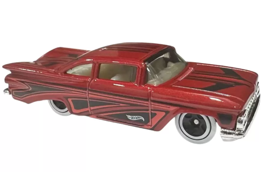 Foto da miniatura Hot Wheels 59 Chevy Impala na cor Vermelho