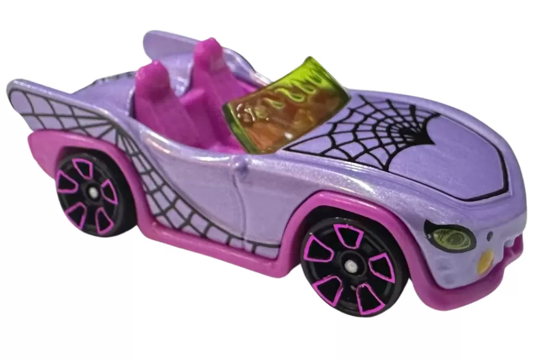 Foto da miniatura Hot Wheels Monster High Ghoul Mobile na cor Roxo