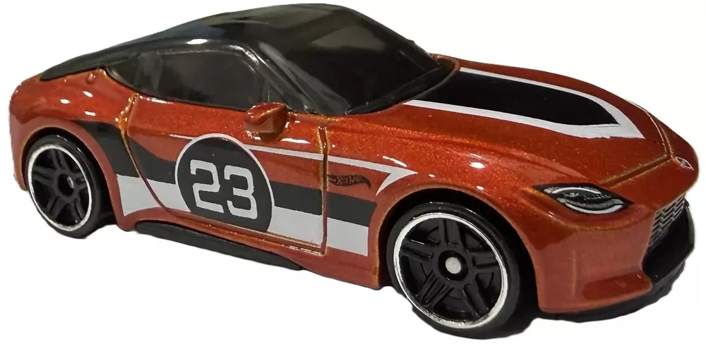 Foto da miniatura Hot Wheels 2023 Nissan Z na cor Laranja